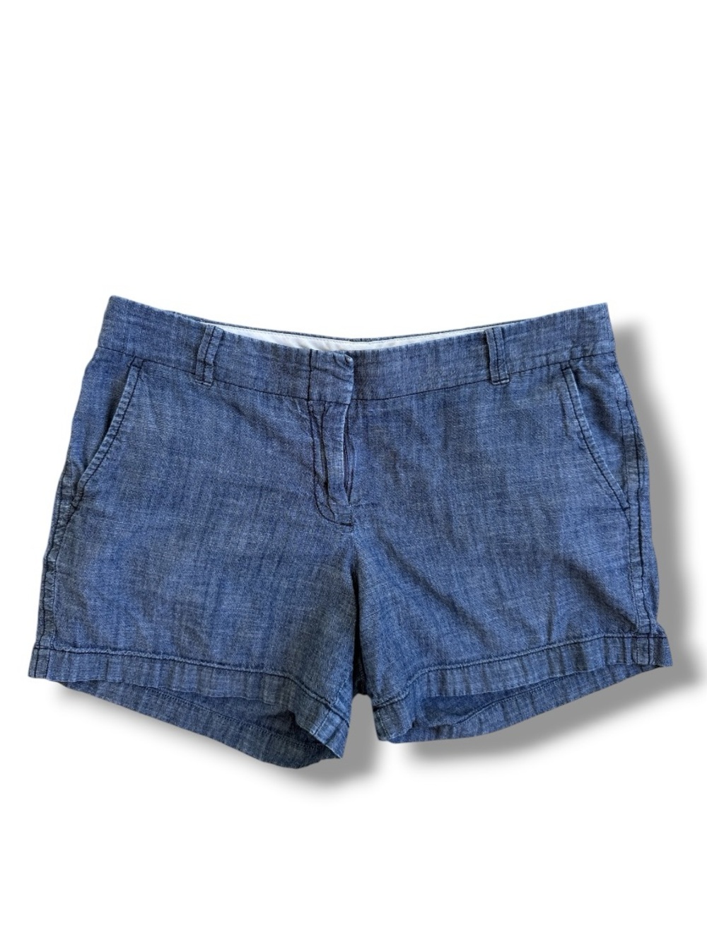 Women's Blue Chambray Shorts
